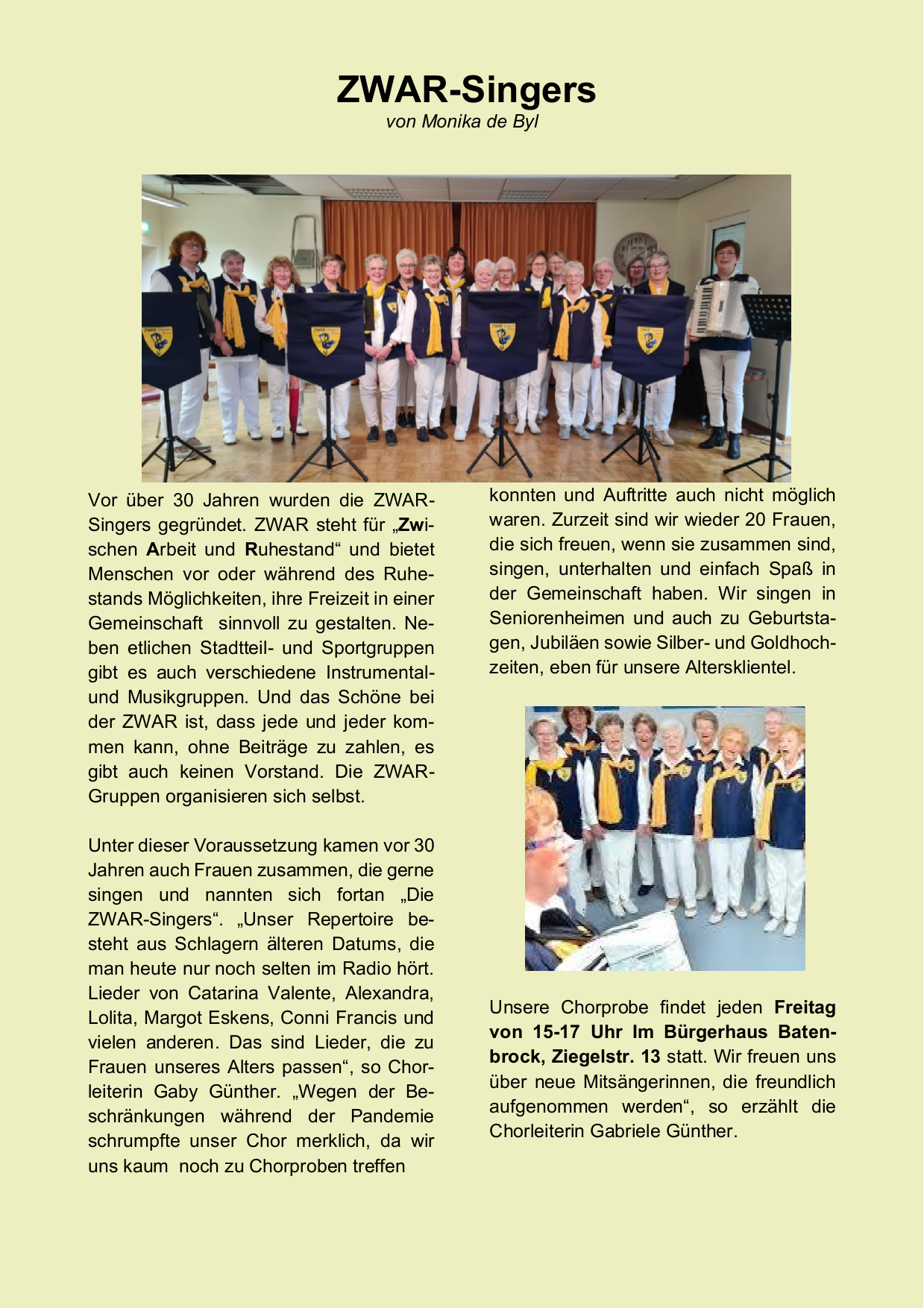 ZWAR Singers
